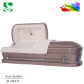 18 Gauge brown round corner metal caskets